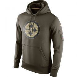 Cheap Pittsburgh Steelers Hoodie From China Olive Salute TO Service