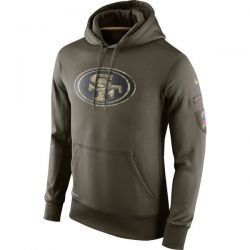 Cheap 49ers Hoodie From China Olive Salute TO Service