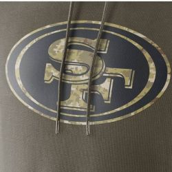 Cheap 49ers Hoodie From China Olive Salute TO Service