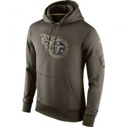 Cheap Tennessee Titans Hoodie From China Olive Salute TO Service