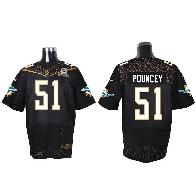 Cheap Mike Pouncey Dolphins Jersey From China Black 2016 PRO BOWL #51