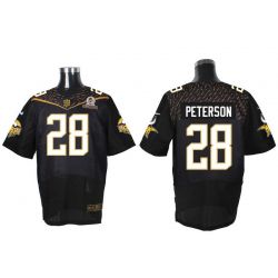 Cheap Adrian Peterson Vikings Jersey From China Black 2016 PRO BOWL #28