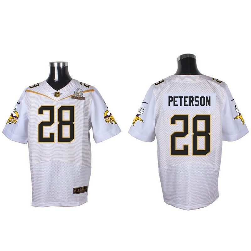 Cheap Adrian Peterson Vikings Jersey From China White 2016 PRO BOWL #28