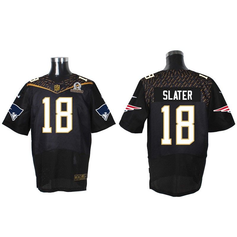 Cheap Matthew Slater Patriots Jersey From China Black 2016 PRO BOWL #18