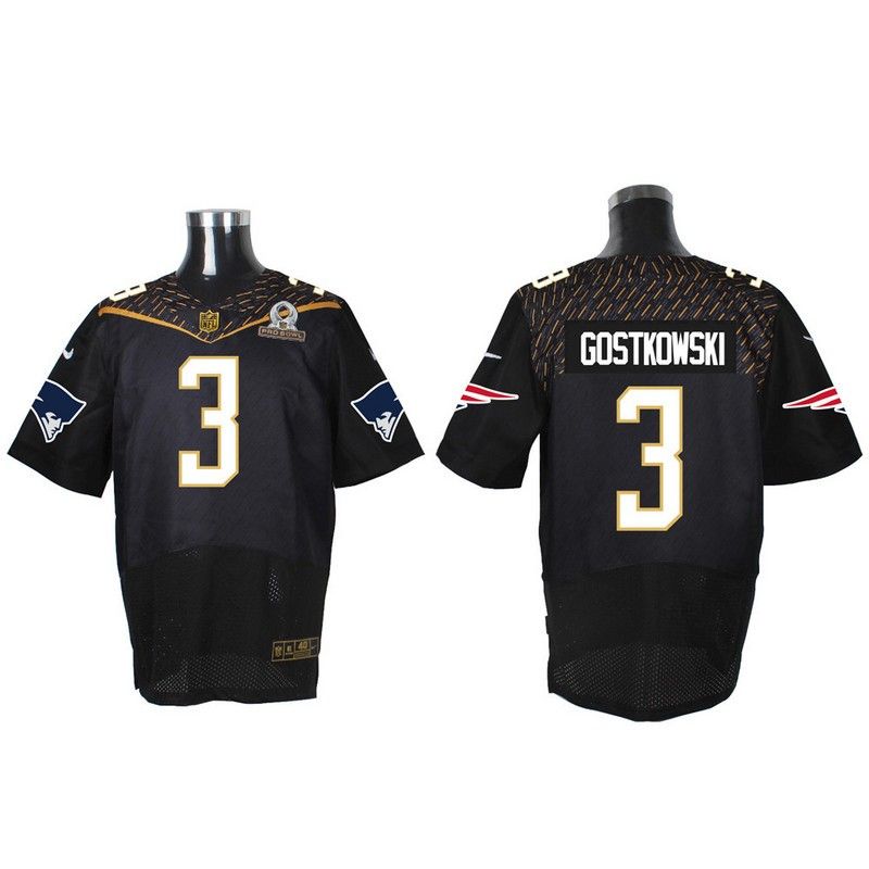 Cheap Stephen Gostkowski Patriots Jersey From China Black 2016 PRO BOWL #3