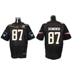 Cheap Rob Gronkowski Patriots Jersey From China Black 2016 PRO BOWL #87