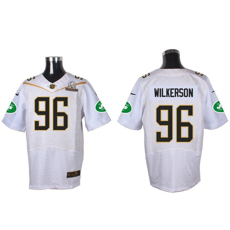 Cheap Muhammad Wilkerson Jets Jersey From China White 2016 PRO BOWL #96