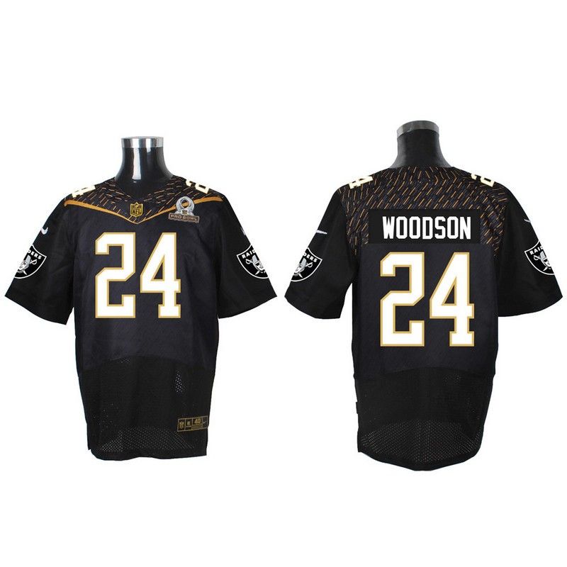 Cheap Charles Woodson Raiders Jersey From China Black 2016 PRO BOWL #24