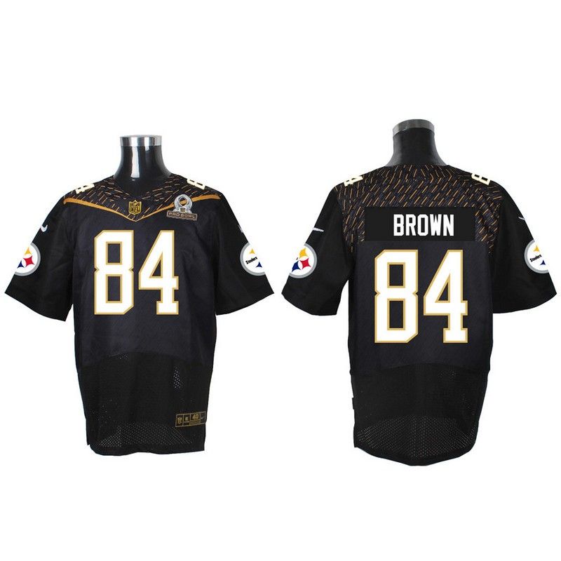 Cheap Antonio Brown Steelers Jersey From China Black 2016 PRO BOWL #84