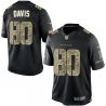 Cheap Vernon Davis Broncos Jersey From China Black Salute TO Service #80