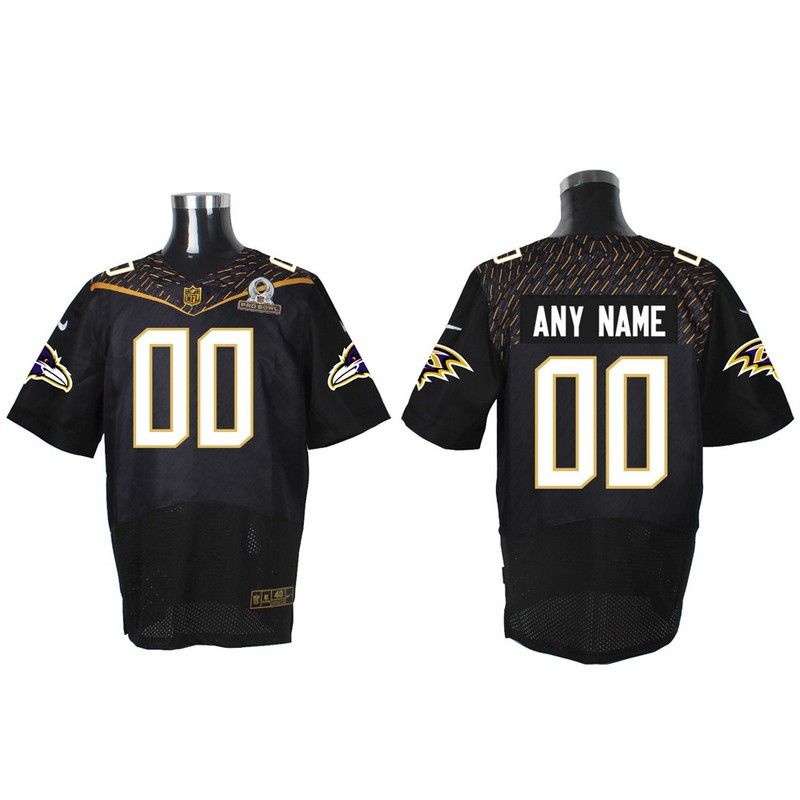 Cheap Custom Ravens Jersey From China 2016 PRO BOWL Black