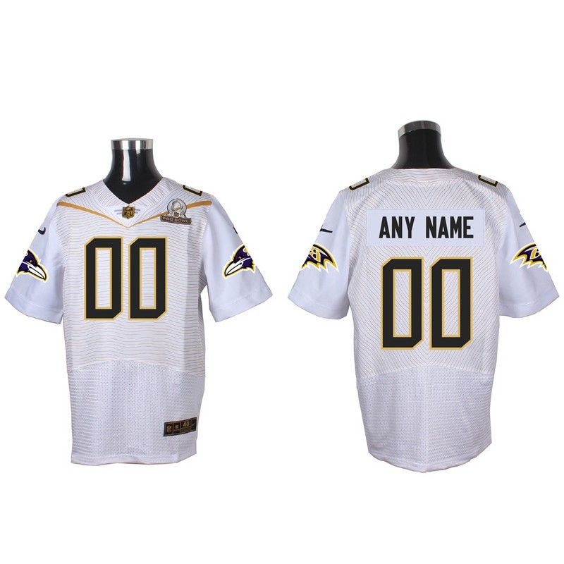 Cheap Custom Ravens Jersey From China 2016 PRO BOWL White