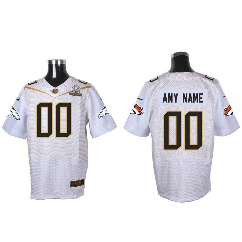 Cheap Custom Broncos Jersey From China 2016 PRO BOWL White