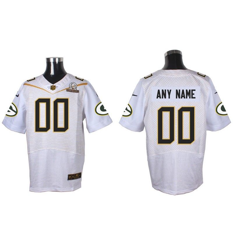 Cheap Custom Packers Jersey From China 2016 PRO BOWL White