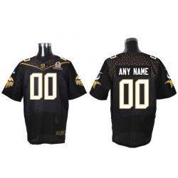 Cheap Custom Vikings Jersey From China 2016 PRO BOWL Black