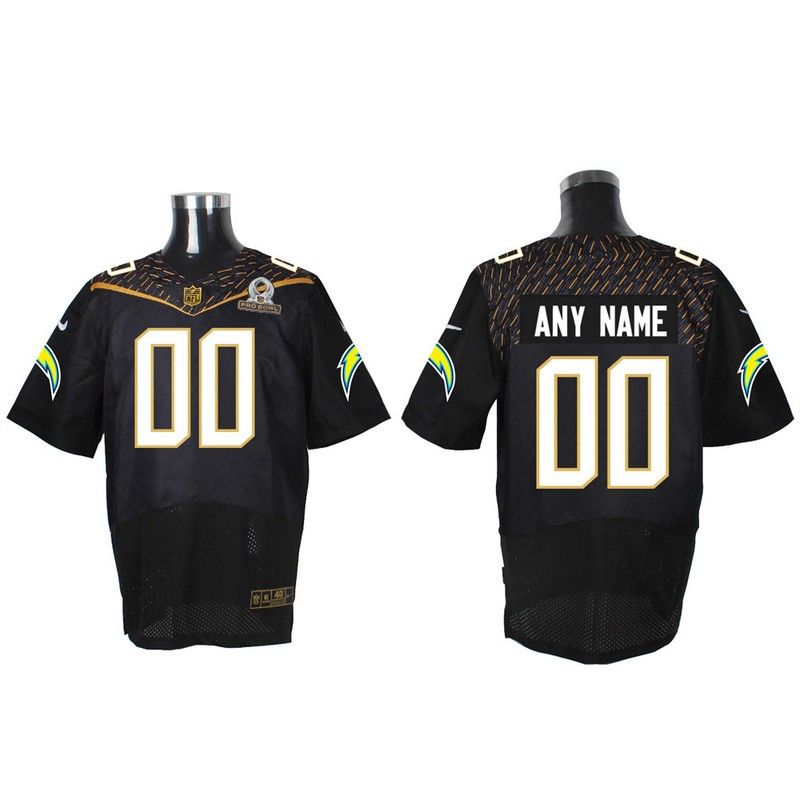 Cheap Custom Chargers Jersey From China 2016 PRO BOWL Black