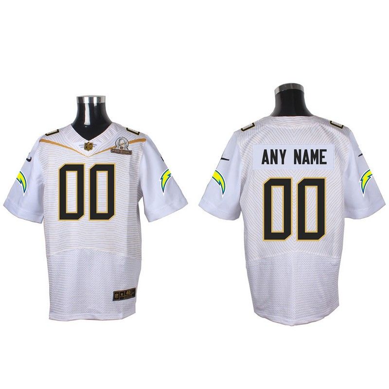 Cheap Custom Chargers Jersey From China 2016 PRO BOWL White