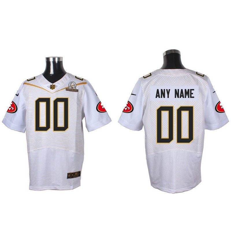 Cheap Custom 49ers Jersey From China 2016 PRO BOWL White