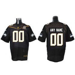 Cheap Custom Seahawks Jersey From China 2016 PRO BOWL Black