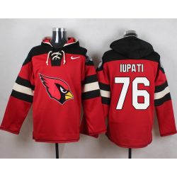 Cheap Mike Iupati Cardinals Hoodie From China Red #76