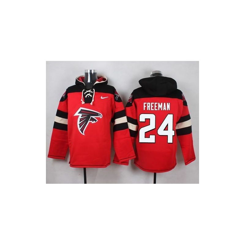 Cheap Devonta Freeman Falcons Hoodie From China Red #24