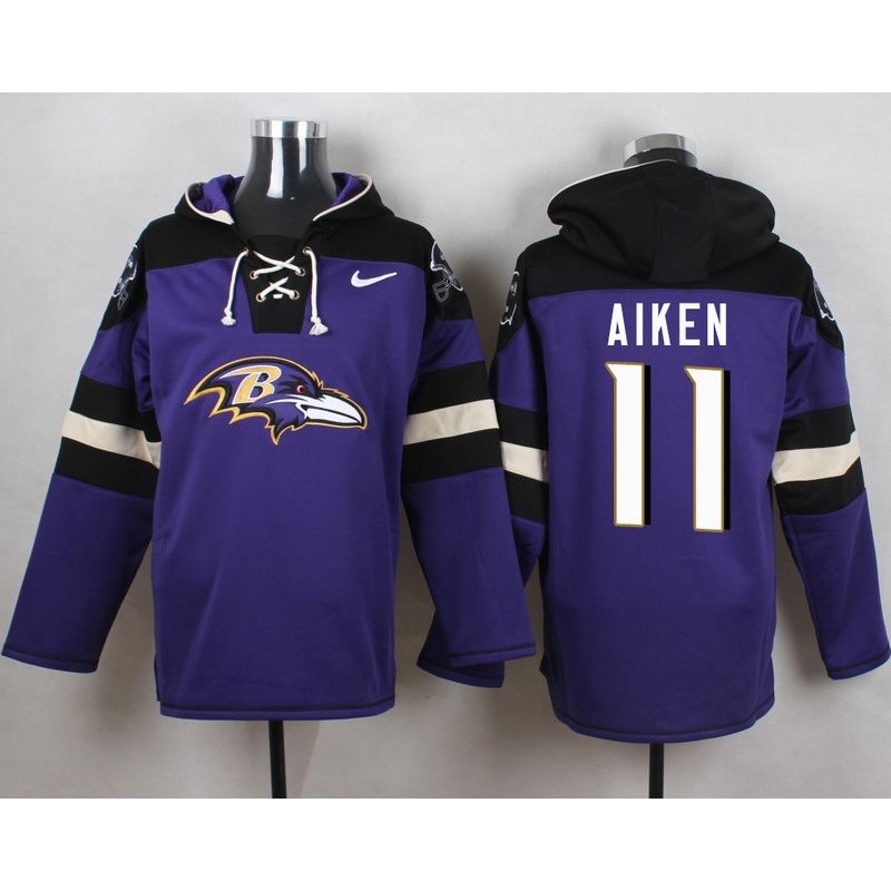 Cheap Kamar Aiken Ravens Hoodie From China Purple #11