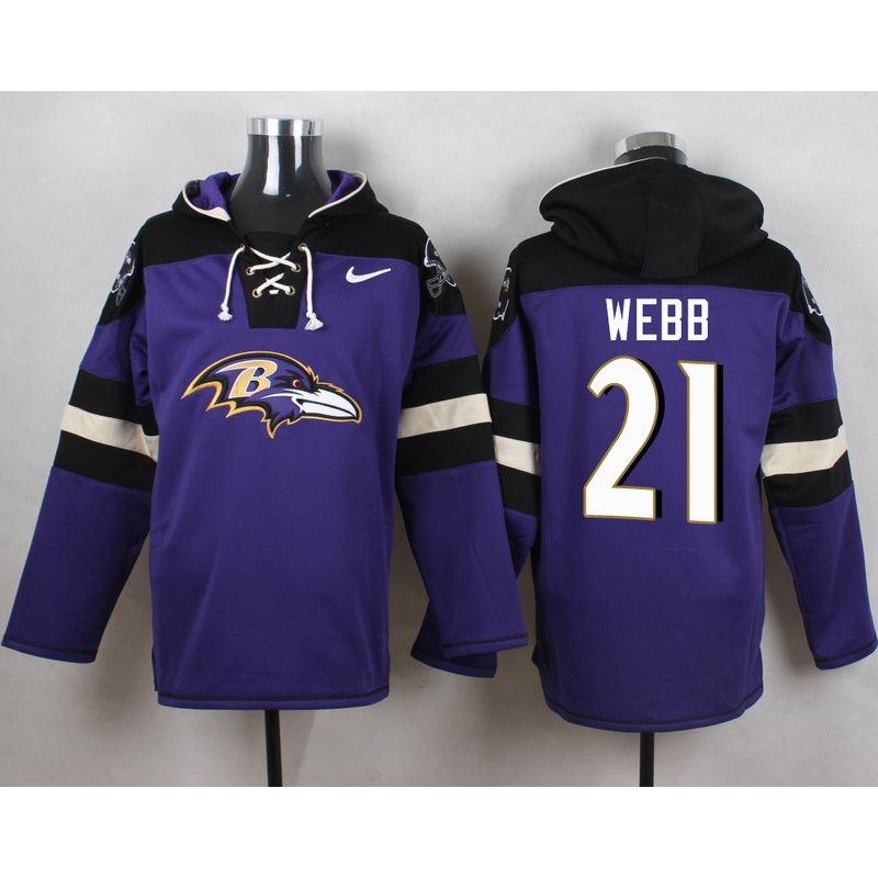 Cheap Lardarius Webb Ravens Hoodie From China Purple #21