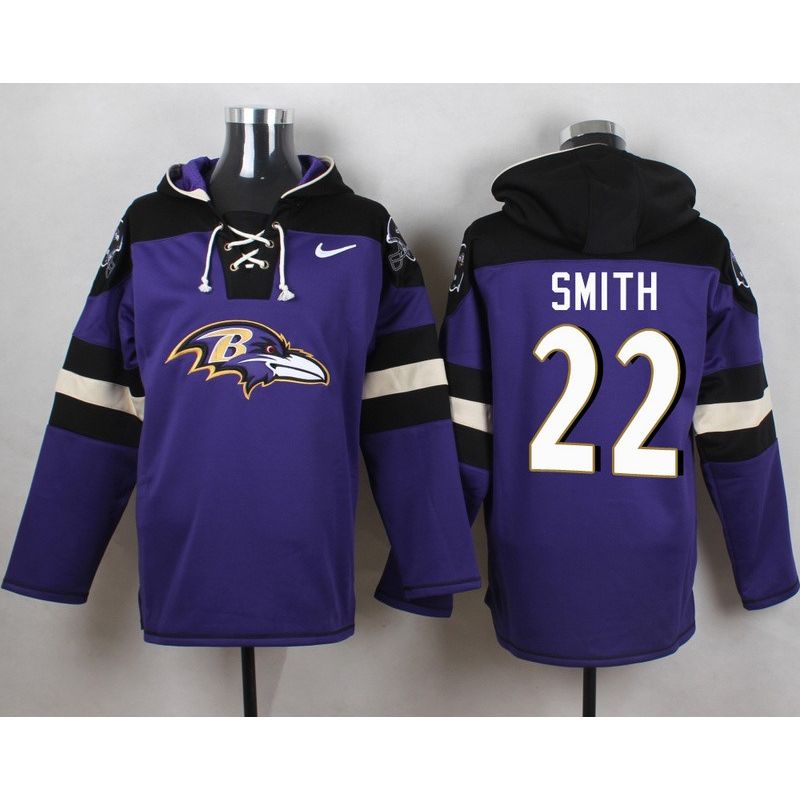 Cheap Jimmy Smith Ravens Hoodie From China Purple #22