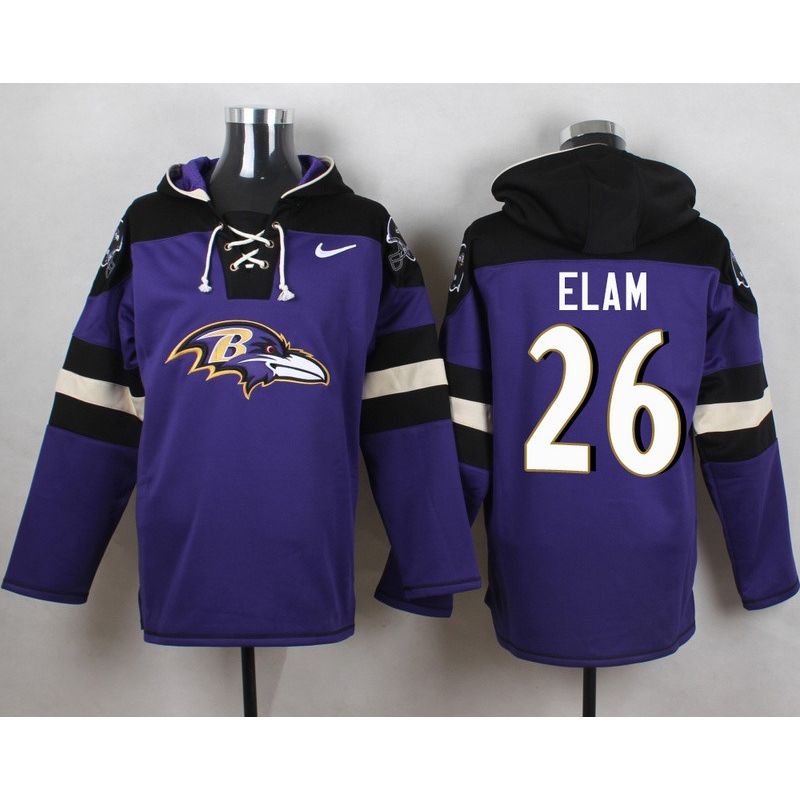 Cheap Matt Elam Ravens Hoodie From China Purple #26