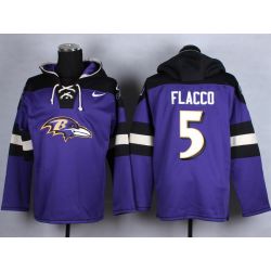 Cheap Joe Flacco Ravens Hoodie From China Purple #5