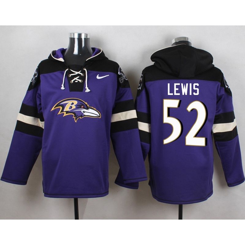 Cheap Ray Lewis Ravens Hoodie From China Purple #52