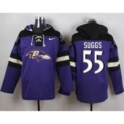 Cheap Terrell Suggs Ravens Hoodie From China Purple #55