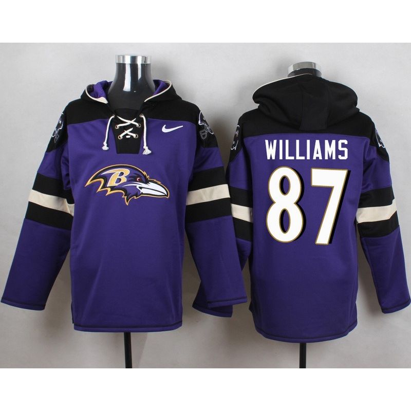 Cheap Maxx Williams Ravens Hoodie From China Purple #87