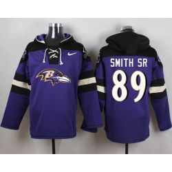 Cheap Steve Smith SR Ravens Hoodie From China Purple #89