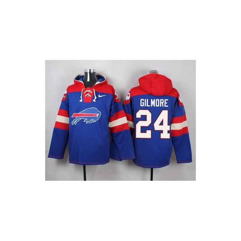 Cheap Stephon Gilmore Bills Hoodie From China Blue #24