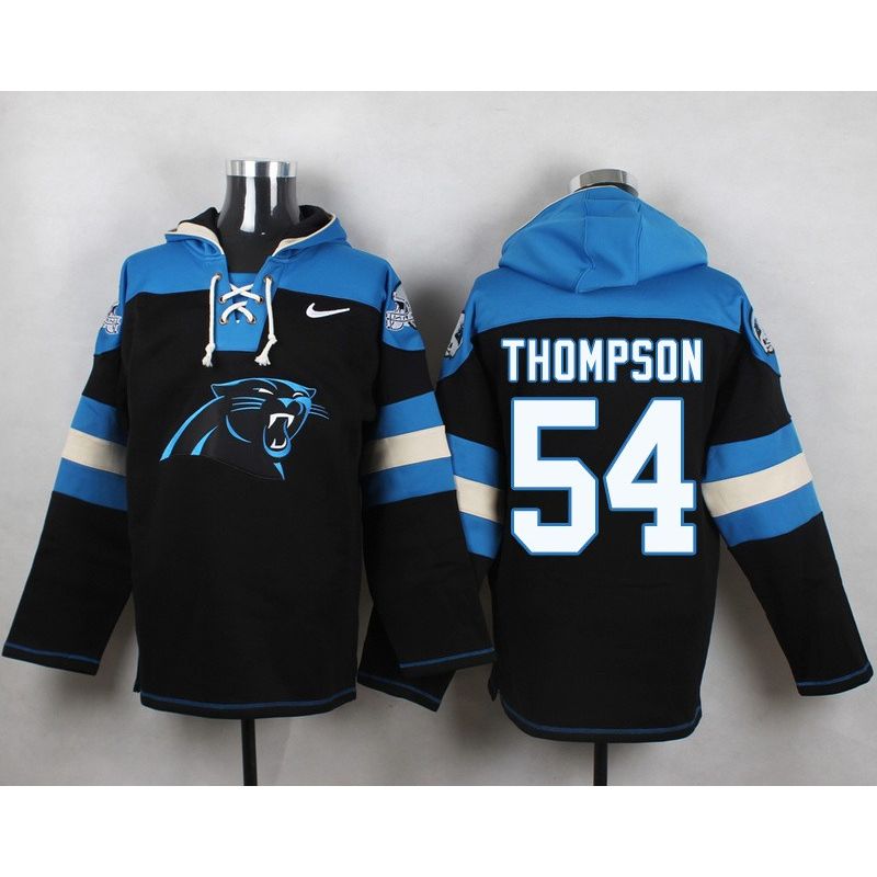 Cheap Shaq Thompson Panthers Hoodie From China Black #54