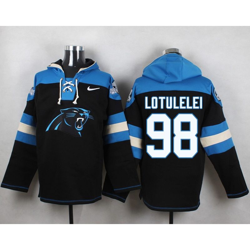 Cheap Star Lotulelei Panthers Hoodie From China Black #98