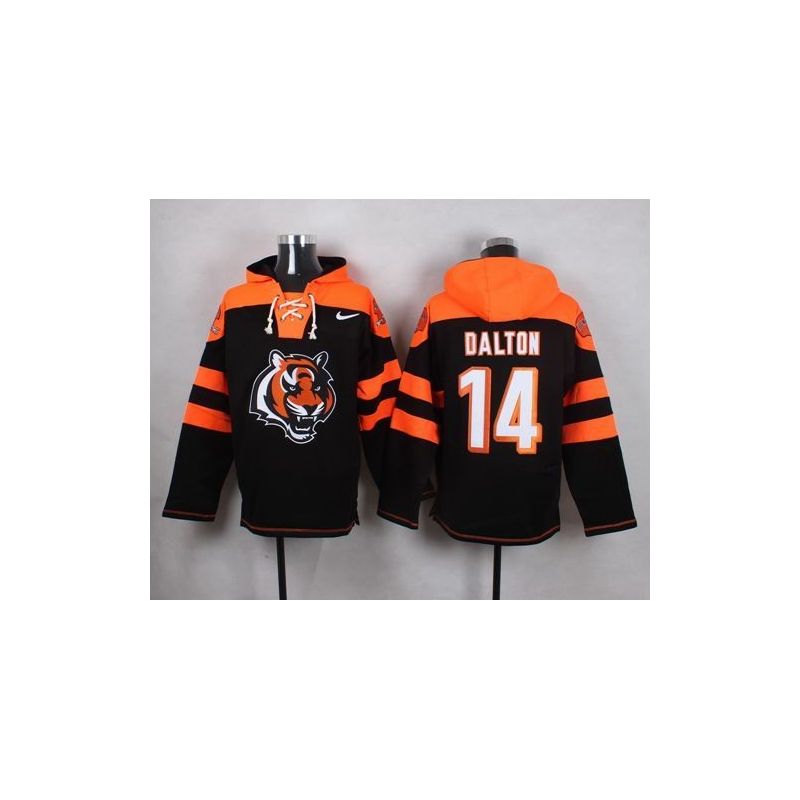 Cheap Andy Dalton Bengals Hoodie From China Black #14