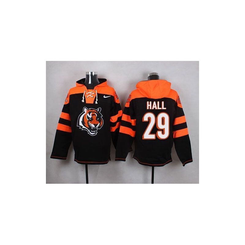 Cheap Leon Hall Bengals Hoodie From China Black #29