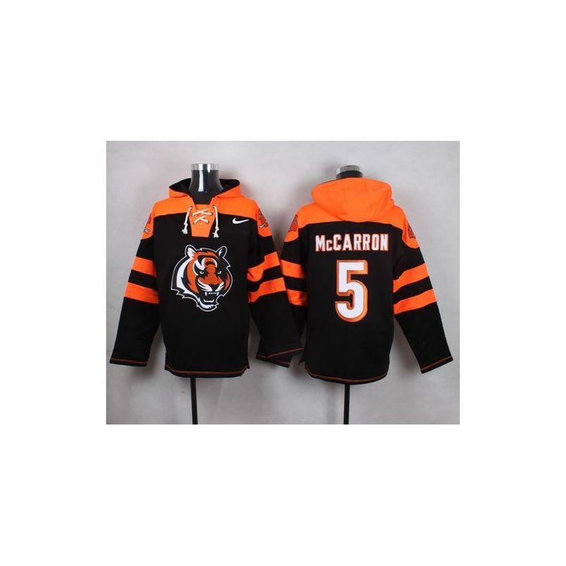Cheap AJ McCarron Bengals Hoodie From China Black #5