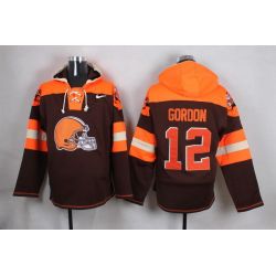 Cheap Josh Gordon Browns Hoodie From China Brown #12