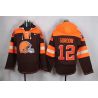 Cheap Josh Gordon Browns Hoodie From China Brown #12