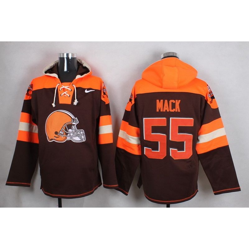 Cheap Alex Mack Browns Hoodie From China Brown #55