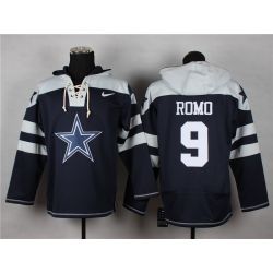 Cheap Tony Romo Cowboys Hoodie From China Blue #9