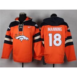 Cheap Peyton Manning Broncos Hoodie From China Orange #18