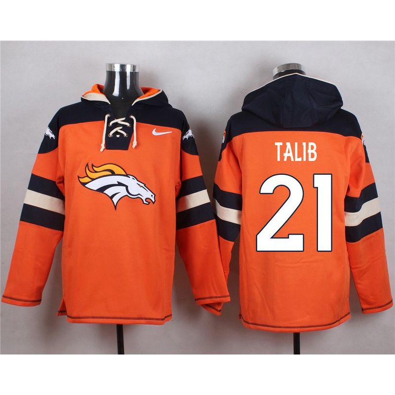Cheap Aqib Talib Broncos Hoodie From China Orange #21