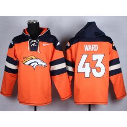 Cheap TJ Ward Broncos Hoodie From China Orange #43