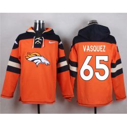 Cheap Louis Vasquez Broncos Hoodie From China Orange #65