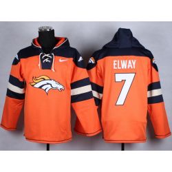 Cheap John Elway Broncos Hoodie From China Orange #7