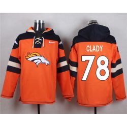 Cheap Ryan Clady Broncos Hoodie From China Orange #78